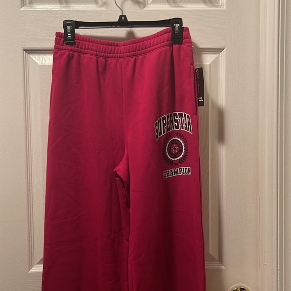 No boundaries junior wide leg fleece pant pink S(3-5) - Picture 5 of 7